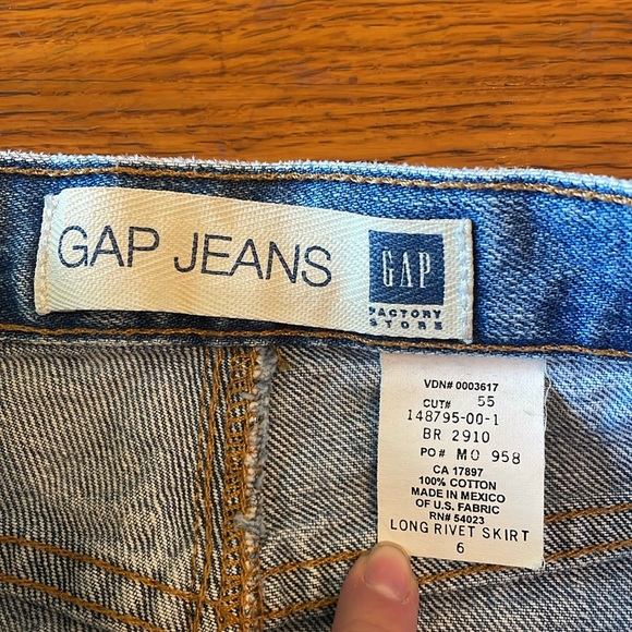Y2K Gap Denim Maxi Skirt